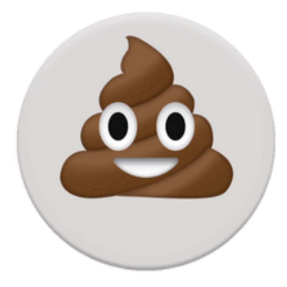 Poop emoji phone grip stand